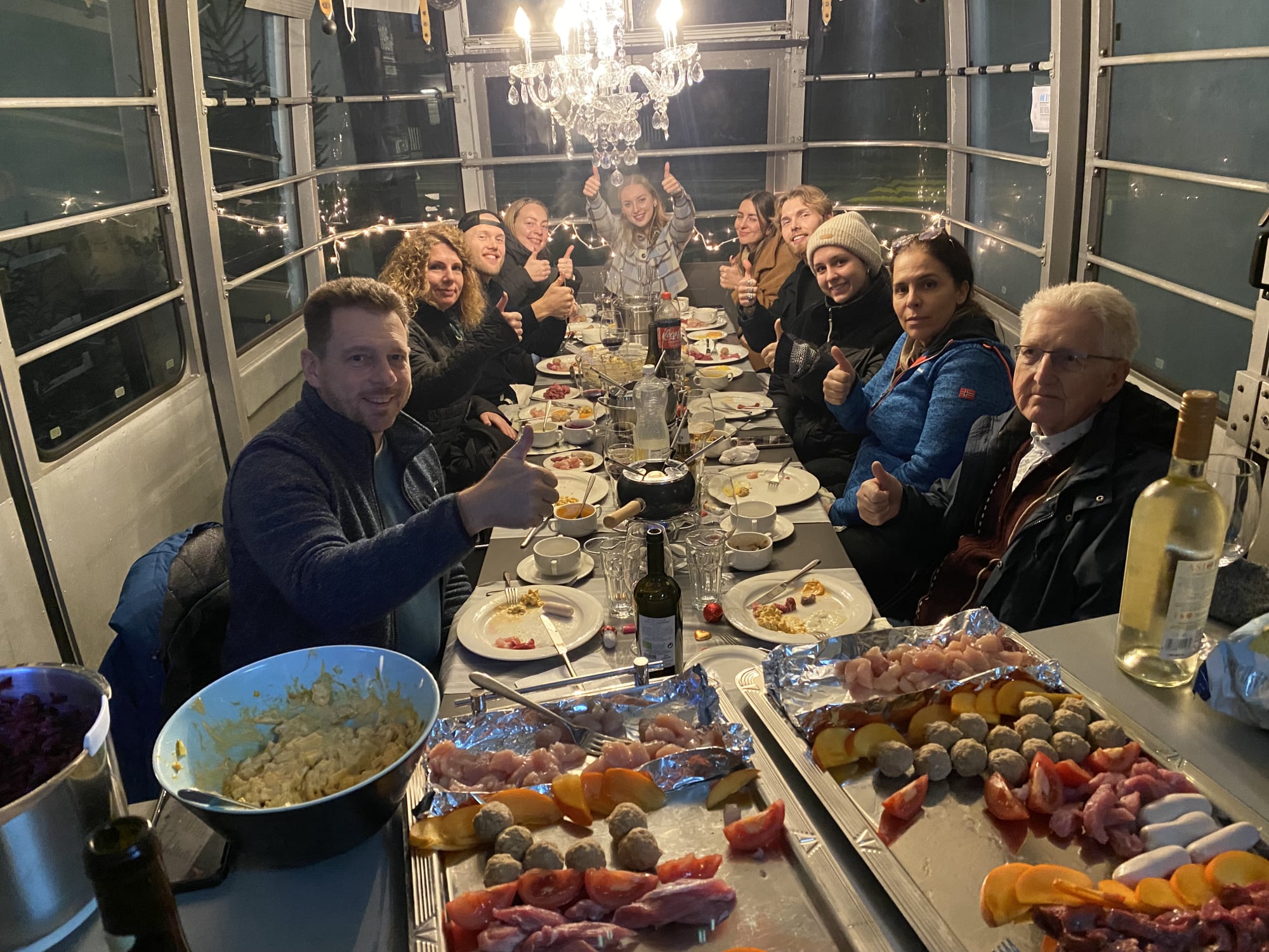 Weihnachtsessen 2023 in der Gondel